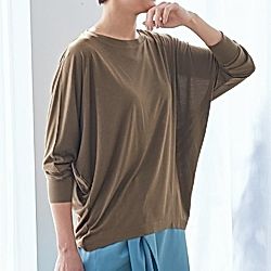 ドレスハーセルフ シルクモダール ドルマンスリーブ カットソー DRESS HERSELF｜シルクモダールドルマンスリーブ｜カットソー｜HAPPY PLUS
