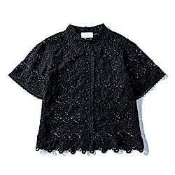 gypsohila ジプソフィア レースシャツ　黒　美品 12closet｜【石上美津江さんコラボ】インドレースシャツ｜シャツ