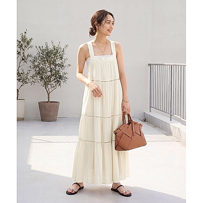 MARIHA｜夏の月影のドレス ノースリーブ｜キャミソールワンピース