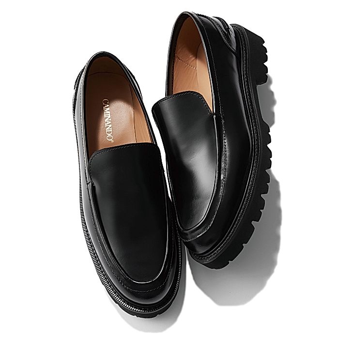 CAMINANDO ブラックレザー ローファー 箱付き CAMINANDO｜PLANE LOAFERS｜ローファー｜HAPPY PLUS