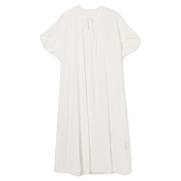 【極美品 】PLAIN PEOPLE レースカフタンワンピース 白 コットン 3 PLAIN PEOPLE｜レースカフタンワンピース｜その他｜HAPPY PLUS