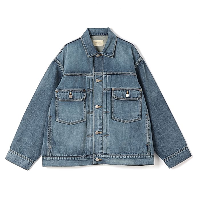 beautiful people｜selvedgedenim squarebig blouson vintage｜デニム