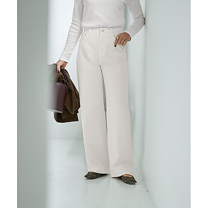 ENGINEERED GARMENTS ホワイトデニム S USA製 美品 STYLE DELI｜セミワイドストレートホワイトデニム｜デニムパンツ