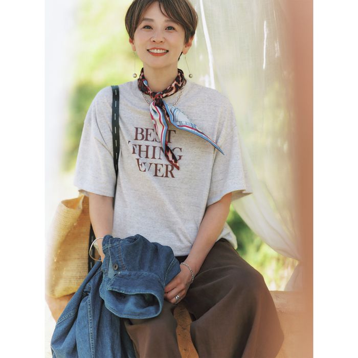 マディソンブルー⭐️Madison Blue⭐️リンガー　ロゴ　Tシャツ MADISONBLUE｜H／S RINGER TEE｜Tシャツ｜HAPPY PLUS