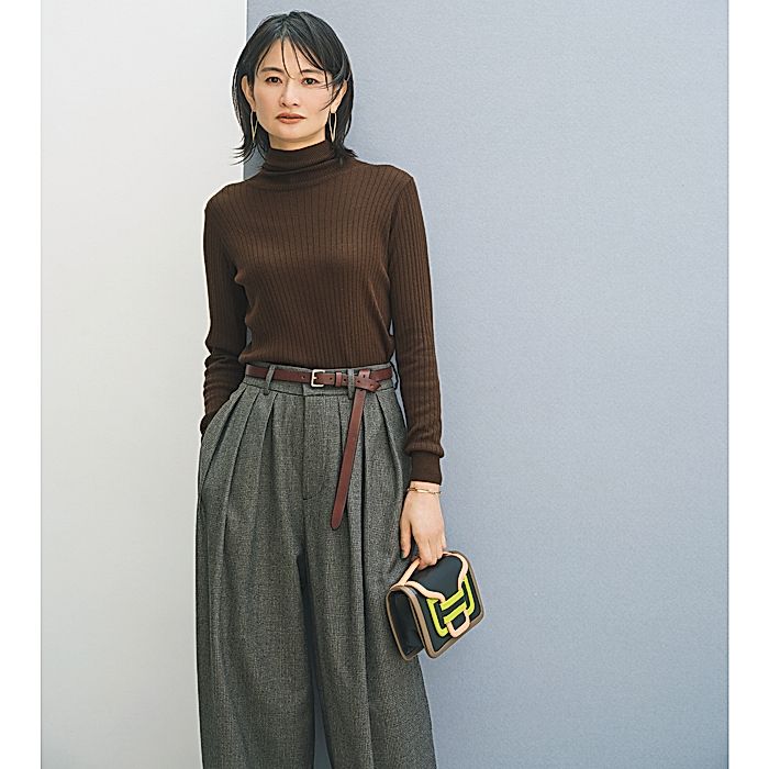 シルクカシミヤタートルニット