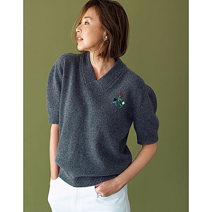 V NECK SWEATER