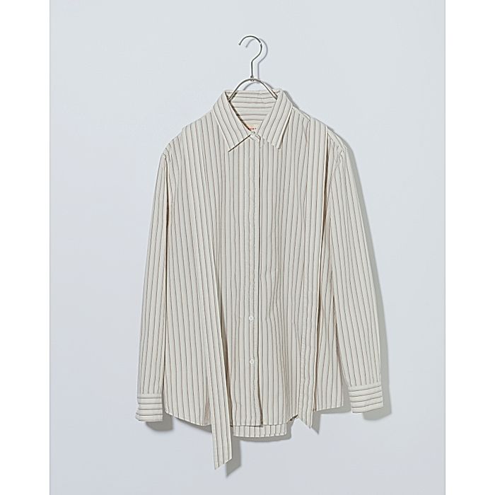 MEYAME｜STRIPED BOW-TIE BLOUSE｜シャツ・ブラウス｜HAPPY PLUS